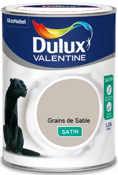 Grain de Sable Satin Crême de Couleur Dulux Valentine 1.25L | Peinture Discount