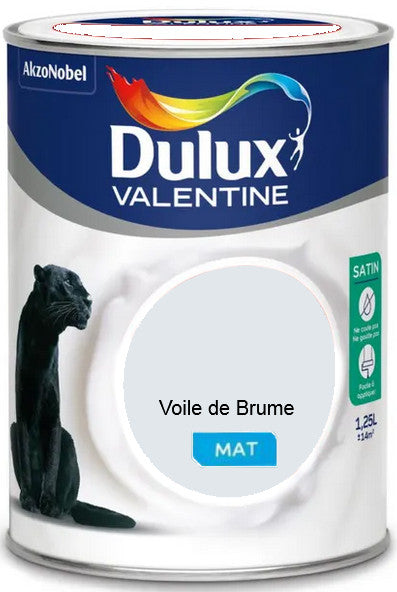Voile de Brume Mat Crême de Couleur Dulux Valentine 1.25L | Peinture Discount