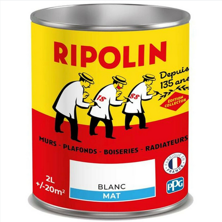 Peinture Ripolin Blanc Collector Mat | PEINTURE DISCOUNT