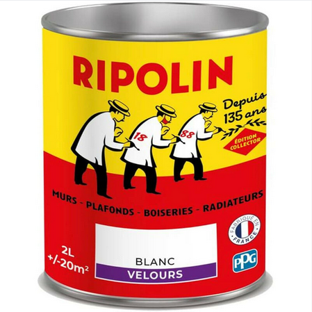 Peinture Ripolin Blanc Collector Velours | PEINTURE DISCOUNT