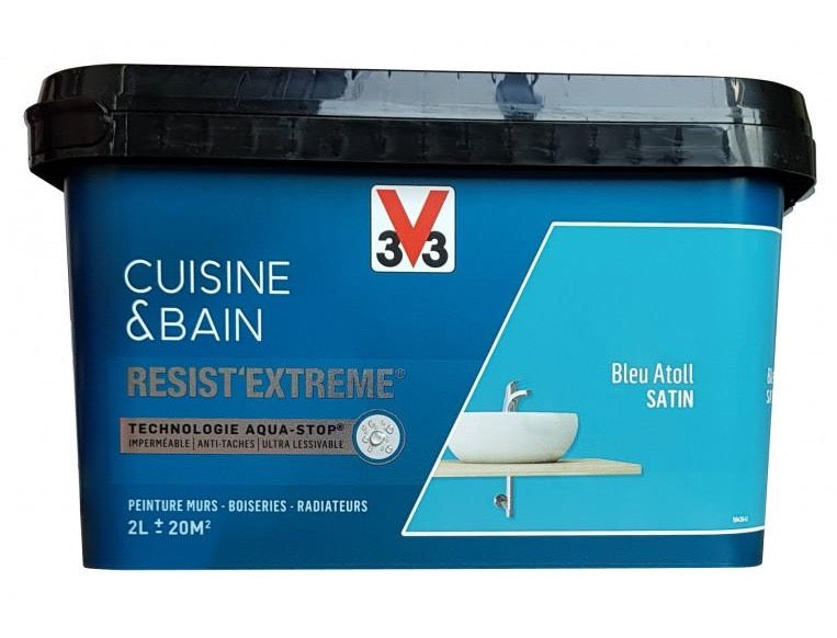 Peinture Resist'Extrême Cuisine & Bain 2L de V33