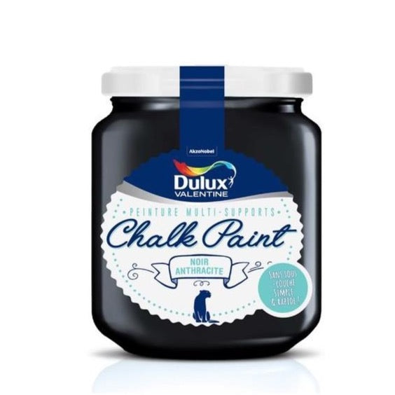Chalk Paint noir anthracite Dulux Valentine 175 ml I Peinture Discount