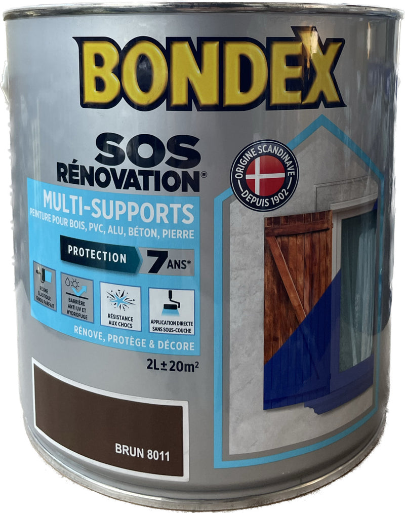 Brun Peinture Bondex MultiSupports 2 L | PEINTURE DISCOUNT