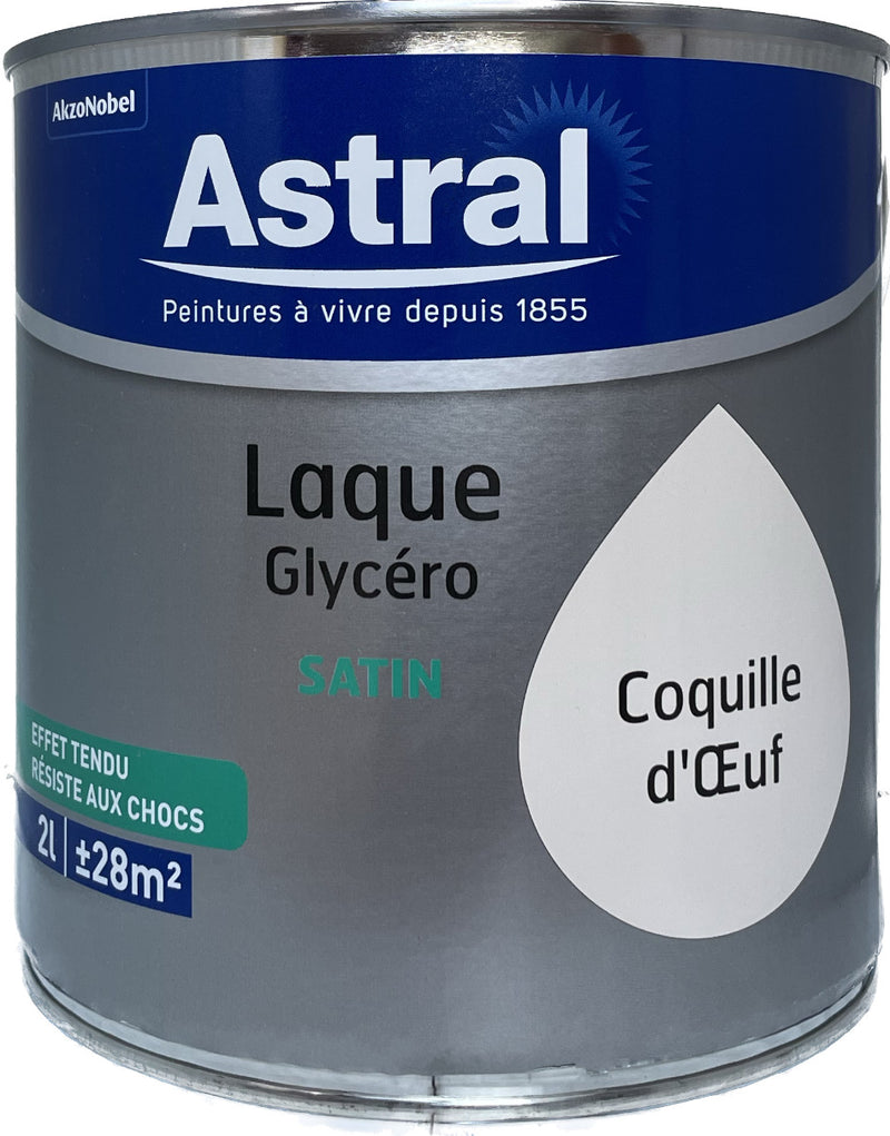 Coquille d'Oeuf Satin Laque Glycéro Astral 2L | PEINTURE DISCOUNT