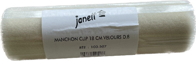 Manchon Clip Velours 180 mm Ref : 100.507 I Peinture Discount