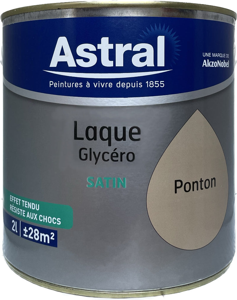 Ponton Satin Laque Glycéro Astral 2L | PEINTURE DISCOUNT