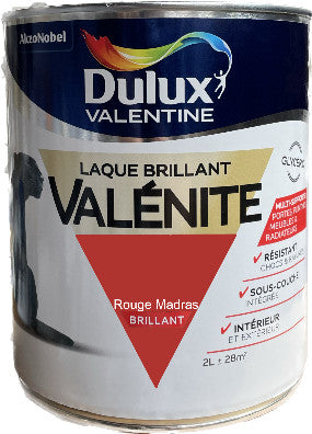Rouge Madras  Brillant Laque Valénite Dulux Valentine | PEINTURE DISCOUNT