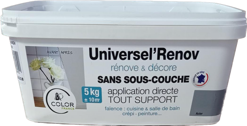 Acier UniverselRenov 5kg de COLOR FRANCE | PEINTURE DISCOUNT