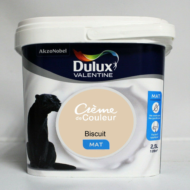 Biscuit Creme de Couleur MAT Dulux Valentine PEINTURE DISCOUNT