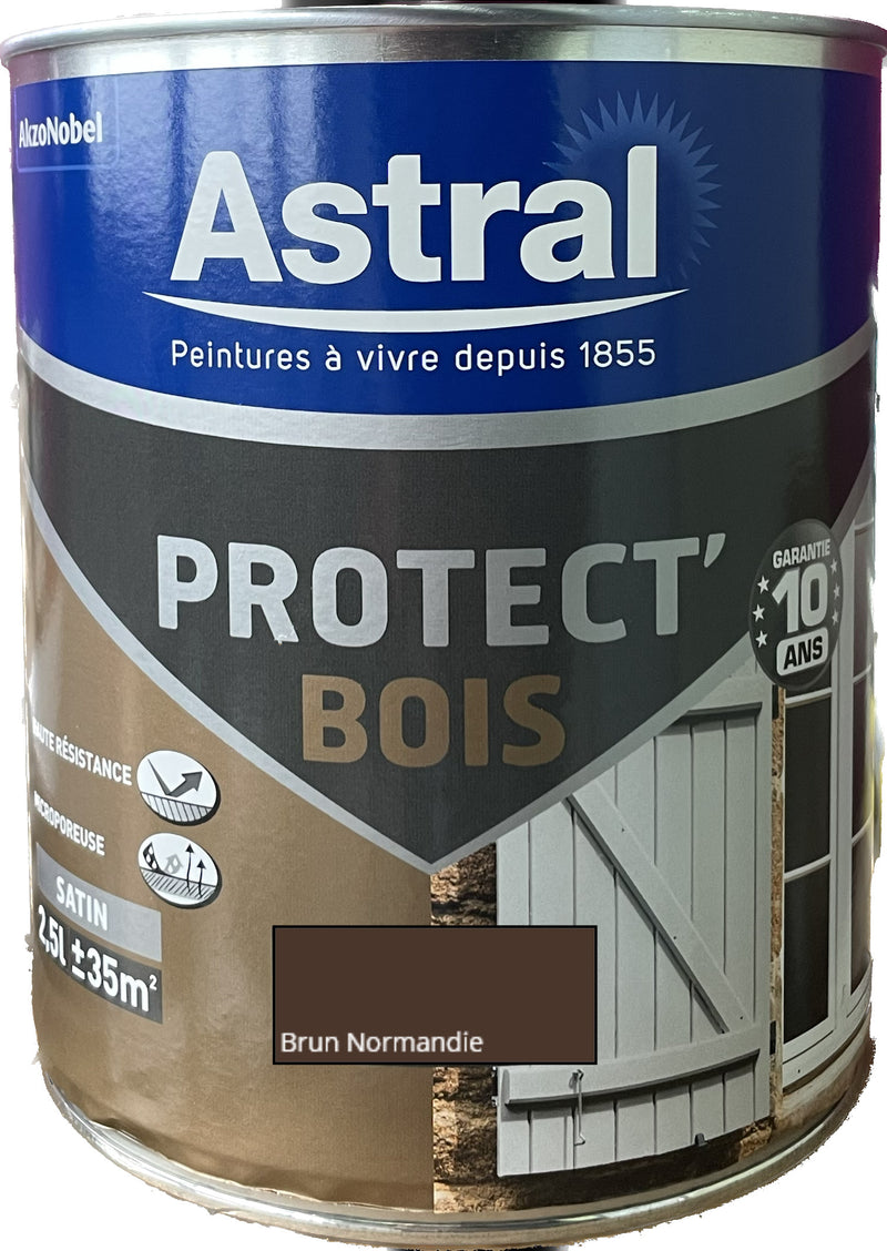 Brun normandie Protect' Bois Astral 2,5 L | PEINTURE DISCOUNT