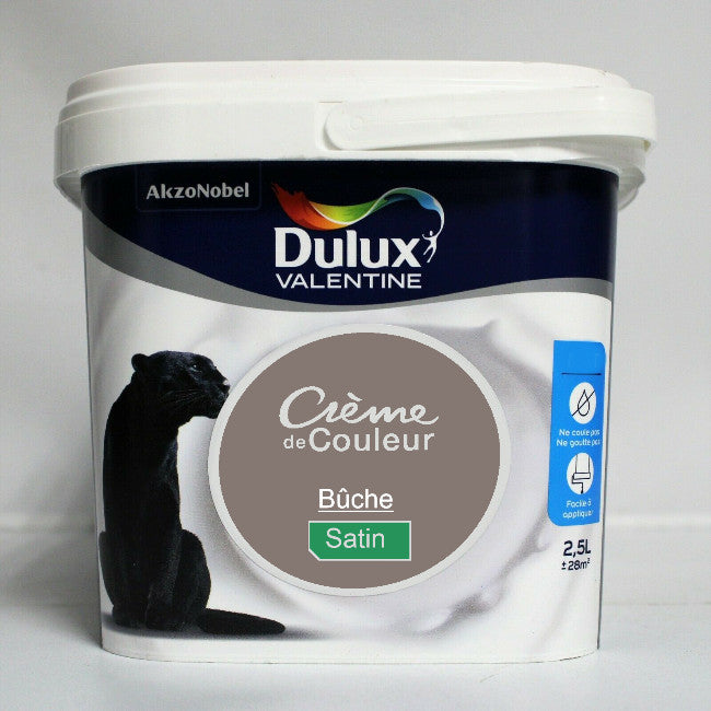 Crème de couleur Satin Buche 2.5L Dulux Valentine I Peinture Discount