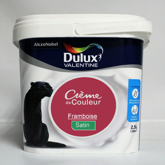 Crème de couleur Satin framboise 2.5L Dulux Valentine I Peinture Discount