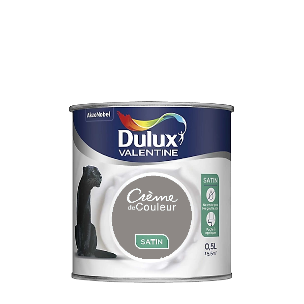 Giboulé Peinture Crème de couleur Satin Dulux Valentine 0.5L | PEINTURE DISCOUNT