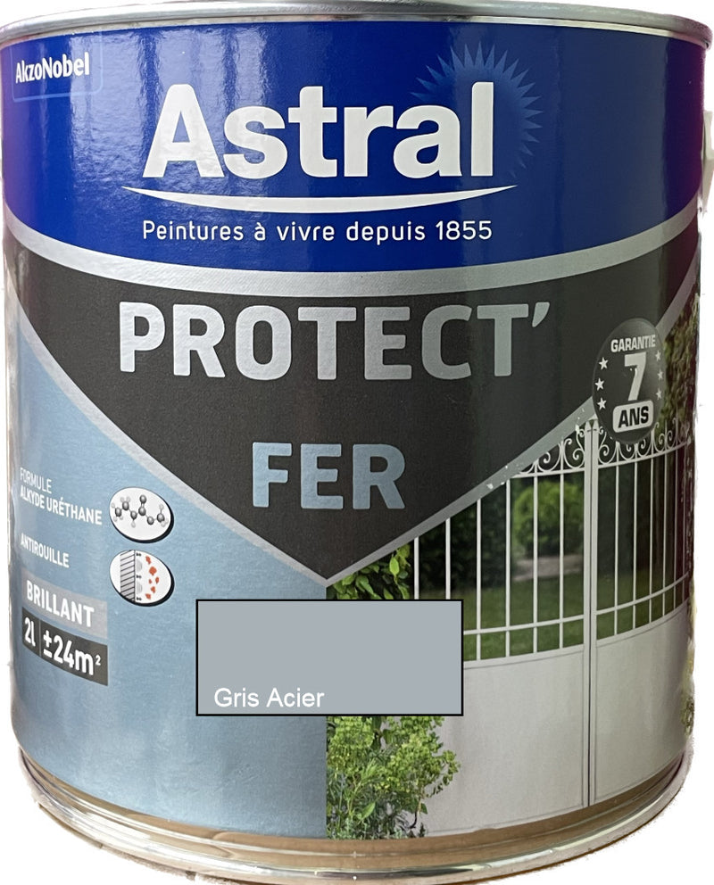 Gris Acier  Protect' Fer Astral | PEINTURE DISCOUNT