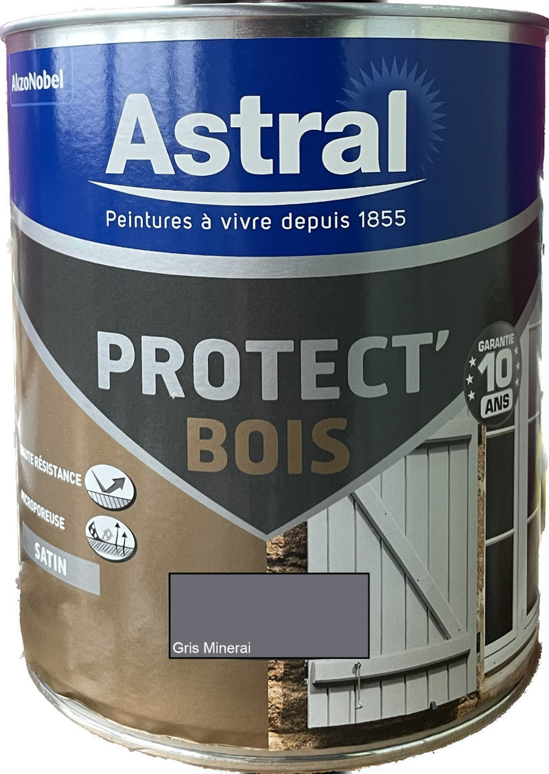 Gris Minerai Protect' Bois Astral 0.5 L | PEINTURE DISCOUNT