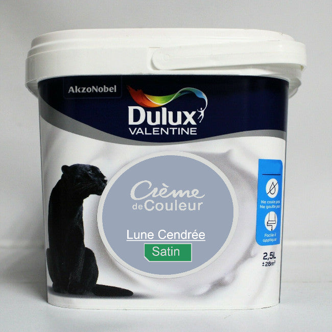 Crème de couleur Satin lune cendrée 2.5L Dulux Valentine I Peinture Discount