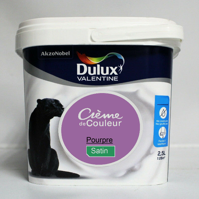 Crème de couleur Pourpre Satin  2.5L Dulux Valentine I