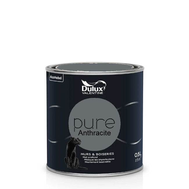 Anthracite Pure Dulux Vantine 0.5 L | PEINTURE DISCOUNT