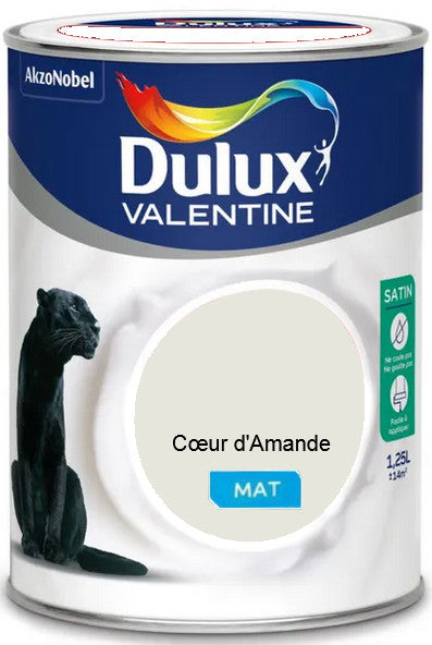 Coeur d'Amandes Mat Crême de Couleur Dulux Valentine 1.25L | Peinture Discount