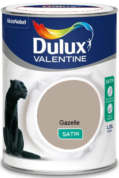 Gazelle Satin Crême de Couleur Dulux Valentine 1.25L | Peinture Discount