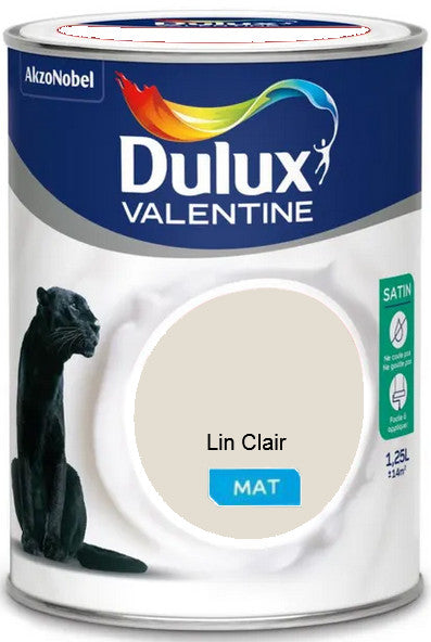 Lin Clair Mat Crême de Couleur Dulux Valentine 1.25L | Peinture Discount