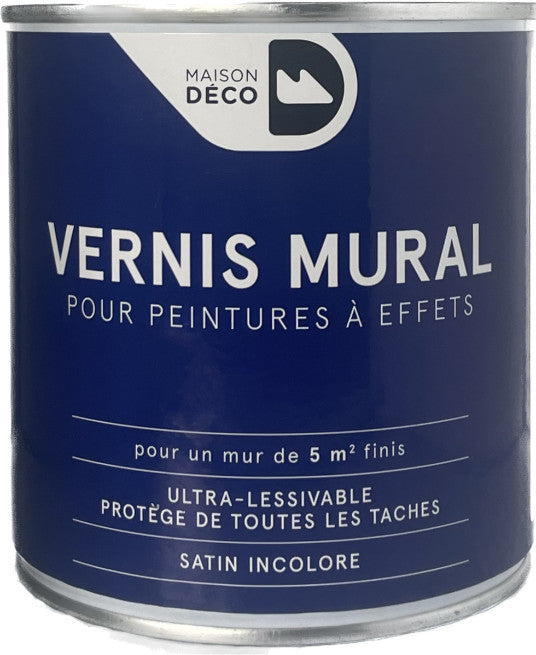 Vernis Mural pour peintures à Effets Maison Déco 0.5L | PEINTURE DISCOUNT