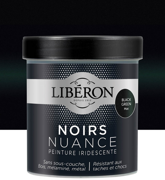 Black Green Mat Les Noirs Nuancé de Libéron 0.5 L | PEINTURE DISCOUNT