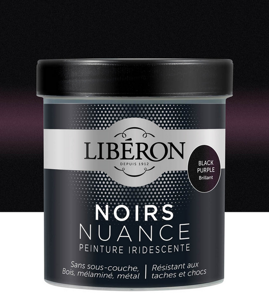 Black Purple Brillant t Les Noirs Nuancé de Libéron 0.5 L | PEINTURE DISCOUNT