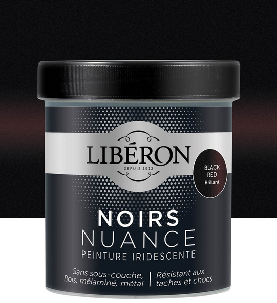 BLack Red Brillant t Les Noirs Nuancé de Libéron 0.5 L | PEINTURE DISCOUNT