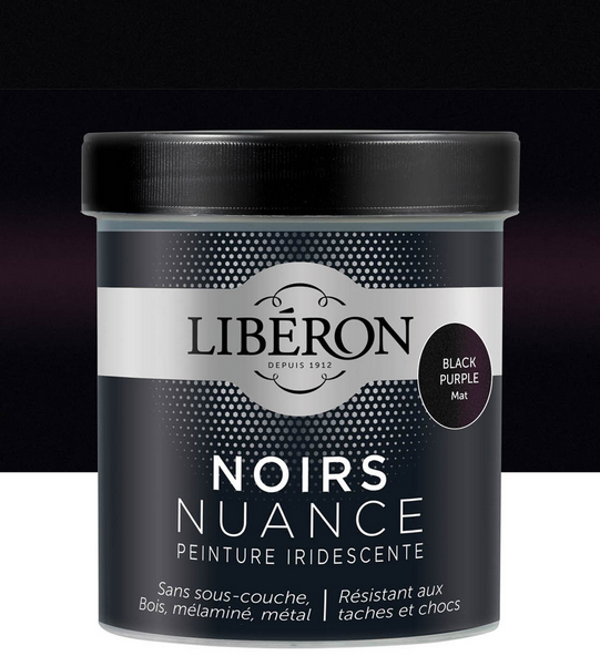 Black Purple Mat t Les Noirs Nuancé de Libéron 0.5 L | PEINTURE DISCOUNT