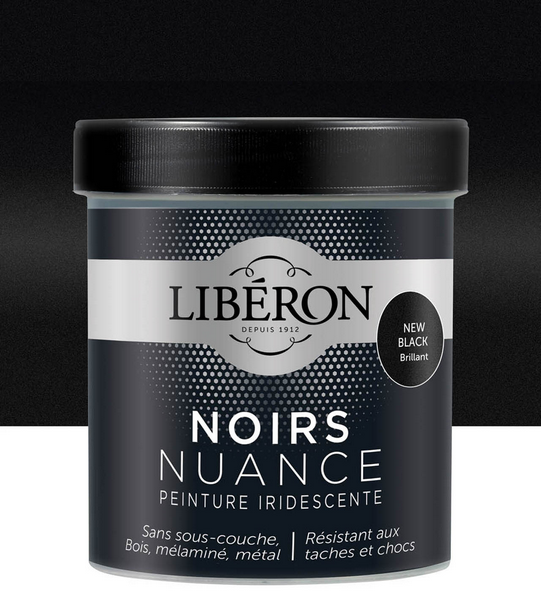 New Black Brillant t Les Noirs Nuancé de Libéron 0.5 L | PEINTURE DISCOUNT