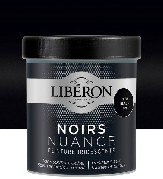 New Black Mat Les Noirs Nuancé de Libéron 0.5 L | PEINTURE DISCOUNT