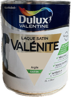 Argile Satin Laque Valénite Dulux Valentine | PEINTURE DISCOUNT