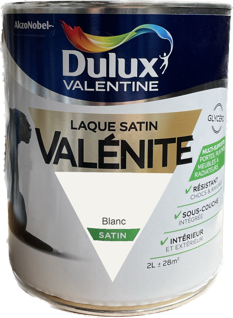 Laque Valénite Satin Dulux Valentine 2L