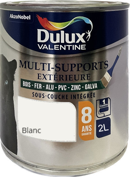 Blanc Peinture Multi-Supports Dulux Valentine 2 L | PEINTURE DISCOUNT