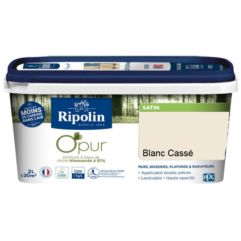 Blanc Cassé O'Pur Ripolin | PEINTURE DISCOUNT