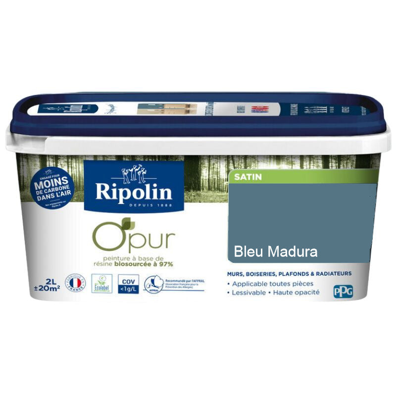Bleu Madura O'Pur Ripolin | PEINTURE DISCOUNT