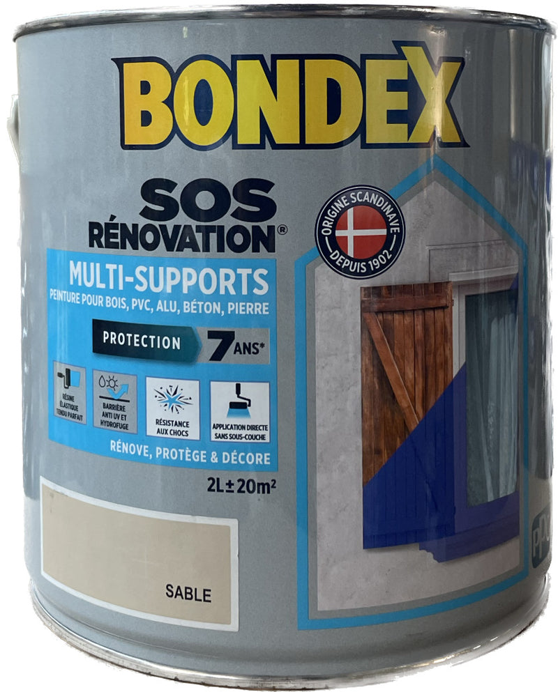 Sable  Peinture Bondex MultiSupports 2 L | PEINTURE DISCOUNT
