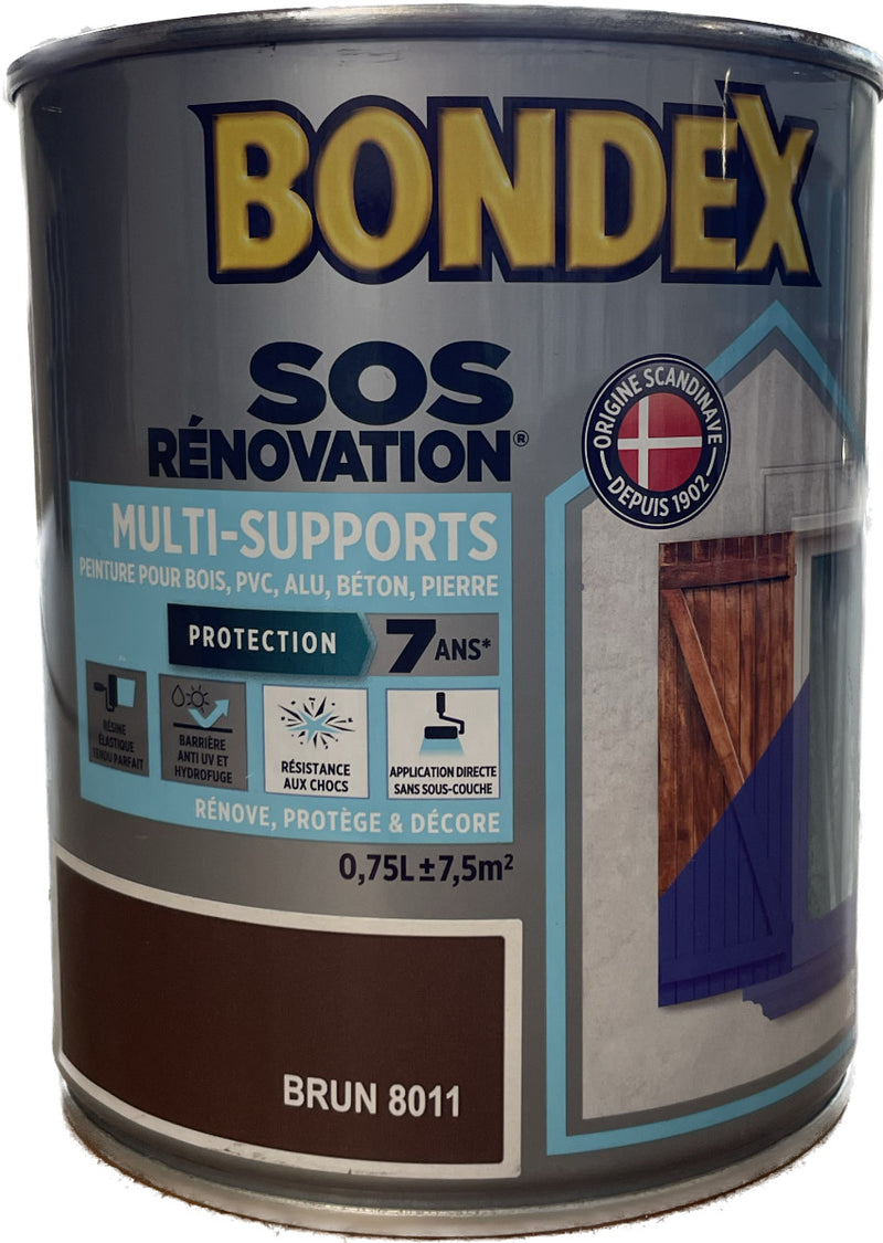 Brun Sable Peinture Bondex MultiSupports 0.75 L | PEINTURE DISCOUNT