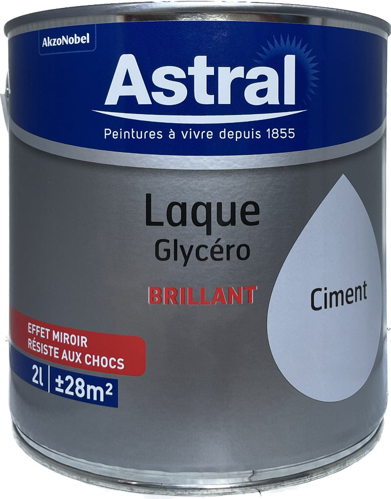 Ciment  Brillant Laque Glycéro Astral 2L | PEINTURE DISCOUNT