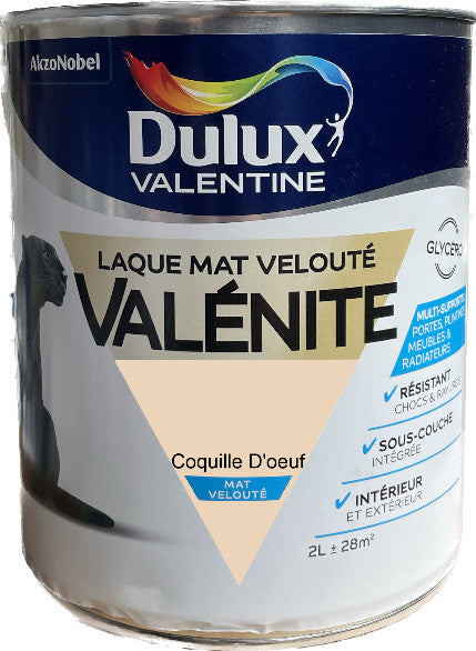 Coquille D'Oeuf Mat Laque Valénite Dulux Valentine | PEINTURE DISCOUNT