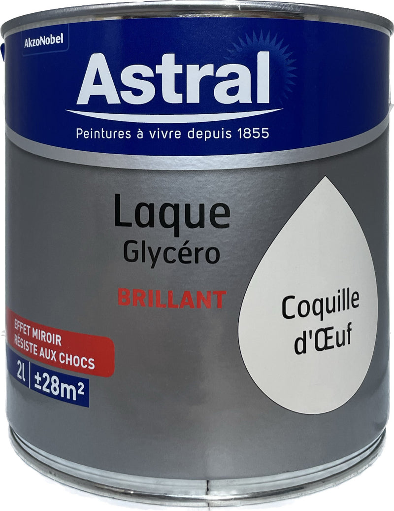 Coquille d'Oeuf  Brillant Laque Glycéro Astral 2L | PEINTURE DISCOUNT