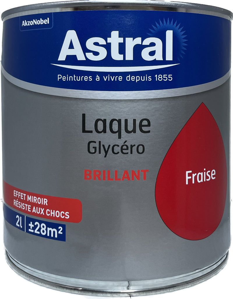 Fraise Brillant Laque Glycéro Astral 2L | PEINTURE DISCOUNT