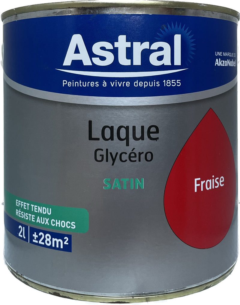 Fraise Satin Laque Glycéro Astral 2L | PEINTURE DISCOUNT