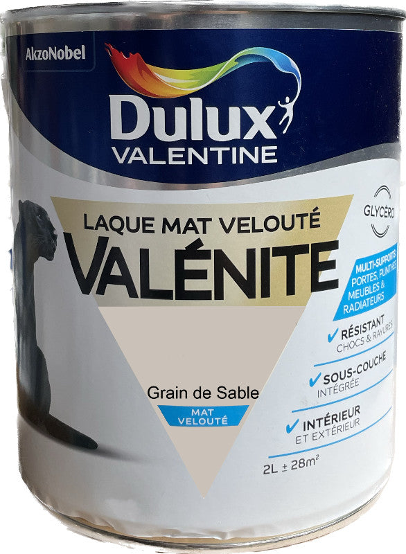 Grain de Sable Mat Laque Valénite Dulux Valentine | PEINTURE DISCOUNT
