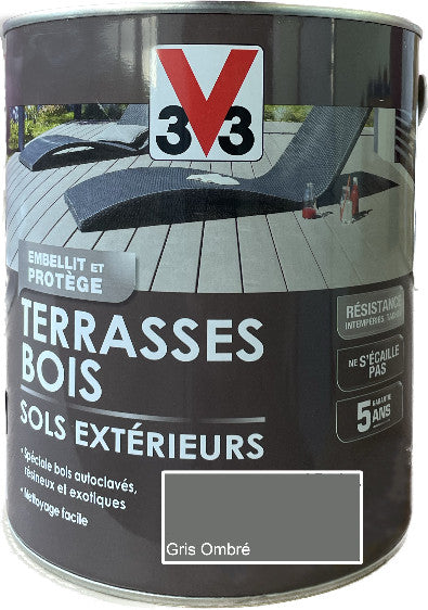 Peinture Terrasses Bois Sols Extérieurs V33 2.5 L