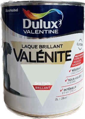 Gris Perle Brillant Laque Valénite Dulux Valentine | PEINTURE DISCOUNT