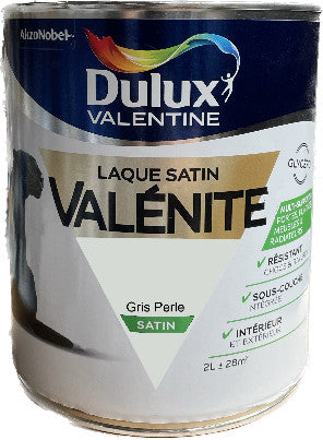 Gris Perle Satin Laque Valénite Dulux Valentine | PEINTURE DISCOUNT