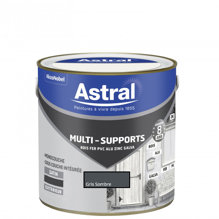 Peinture Multi-supports Extérieure Satin ASTRAL 2L