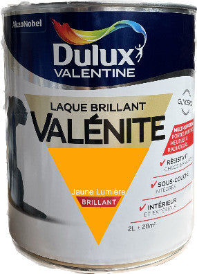Jaune Lumière  Brillant Laque Valénite Dulux Valentine | PEINTURE DISCOUNT
